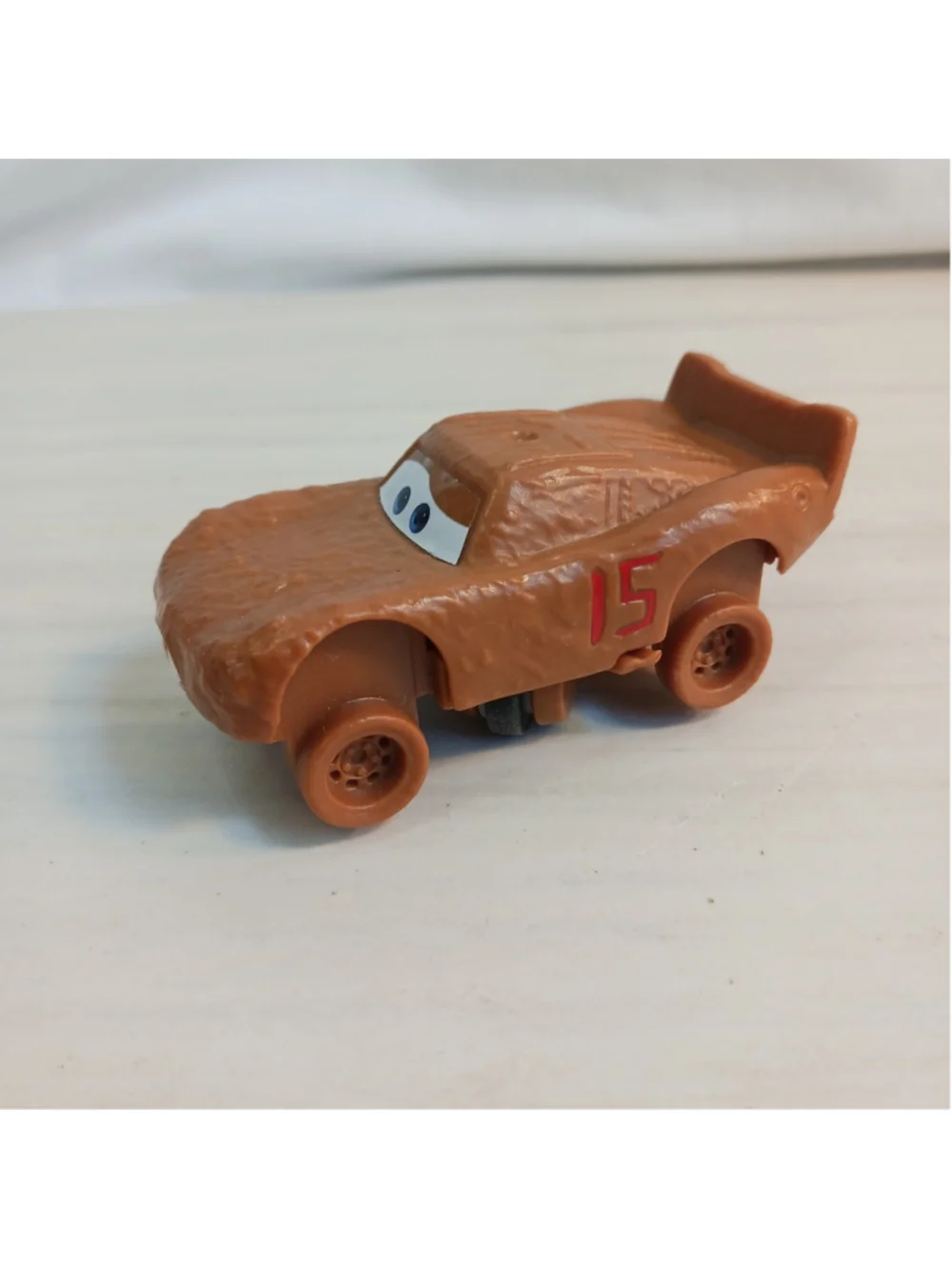 Disney Pixar Cars Lightning Mcqueen Chester Whipplefilter Muddy Brown Figure